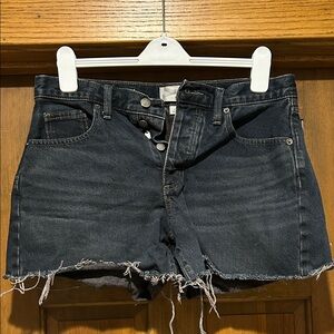 Black Denim Women Shorts